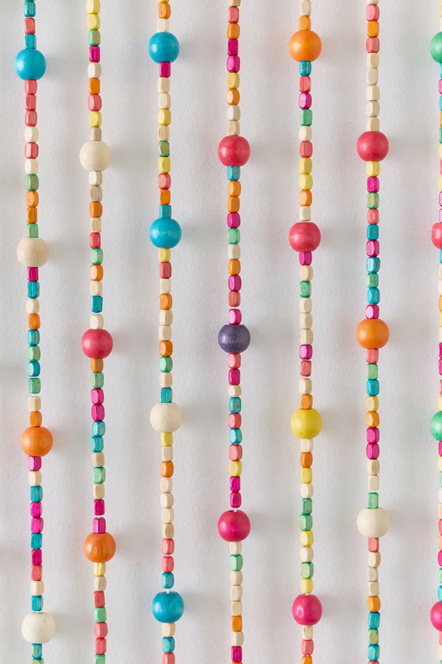 Kali Bamboo Beaded Doorway Curtain #2