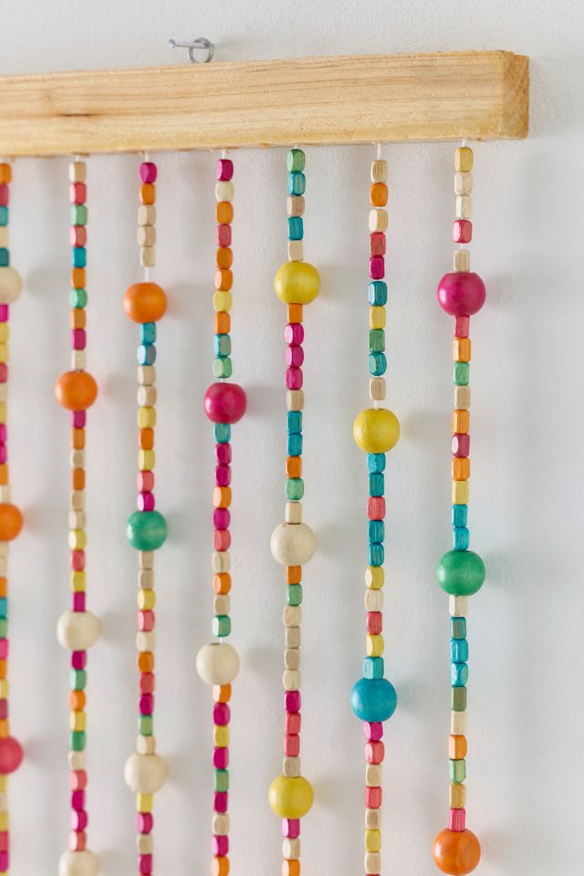 Kali Bamboo Beaded Doorway Curtain #3