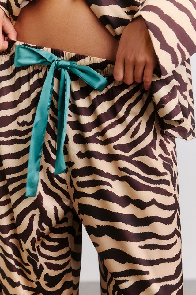 Wild Lovers Madeline Zebra Satin PJ Pants #2