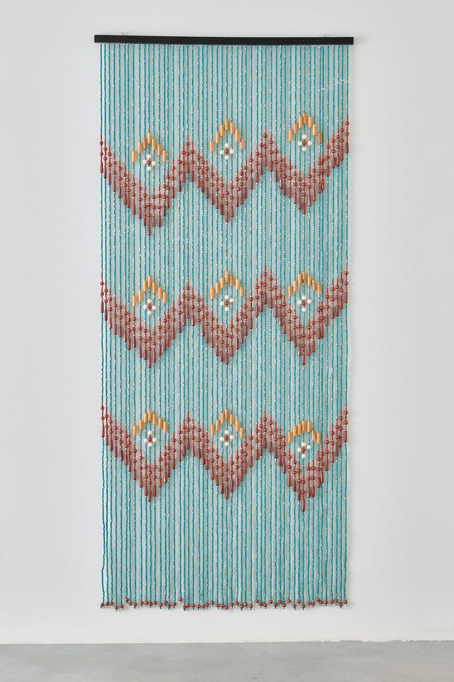 Gaia Bamboo Beaded Doorway Curtain #1