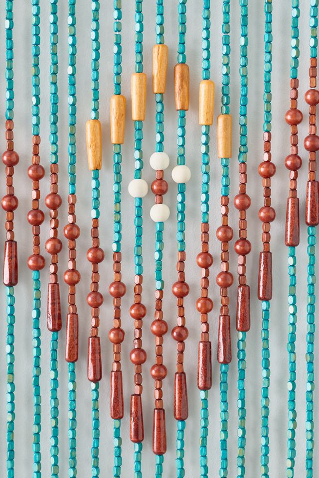 Gaia Bamboo Beaded Doorway Curtain #2