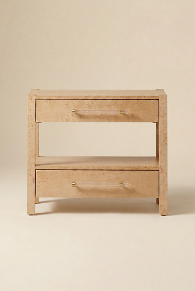 TOV Furniture Brandyss Burl Storage Nightstand