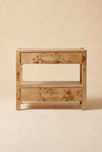 TOV Furniture Brandyss Burl Storage Nightstand
