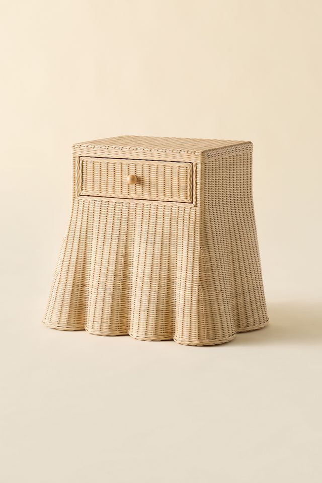 TOV Furniture Pentra Rattan Storage Nightstand #2