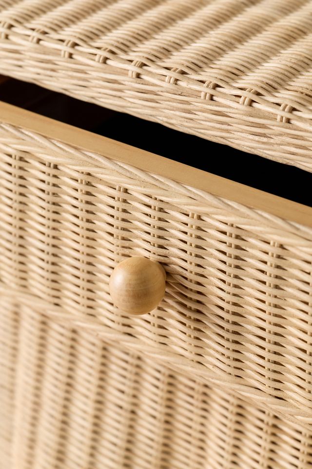 TOV Furniture Pentra Rattan Storage Nightstand #3