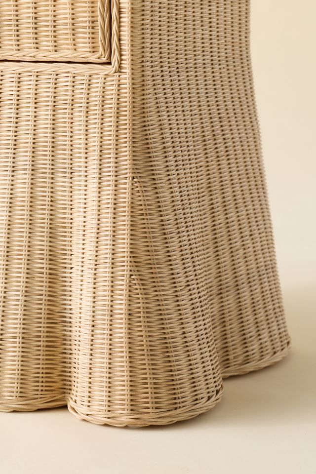 TOV Furniture Pentra Rattan Storage Nightstand #4