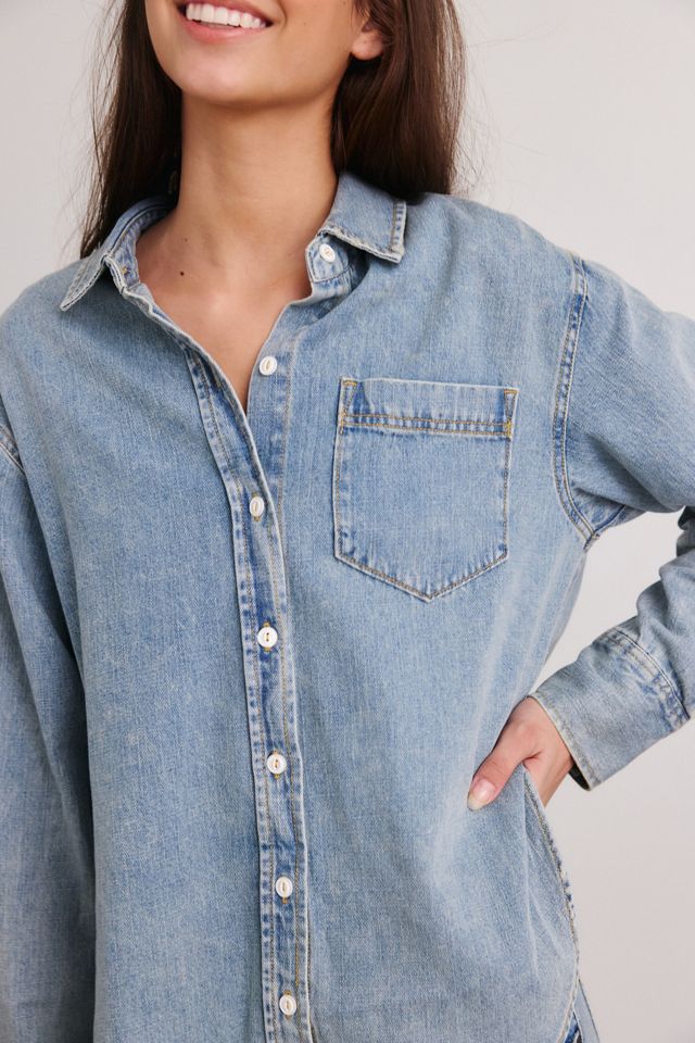BDG Homebody Oversized Denim Button-Down Shirt #2