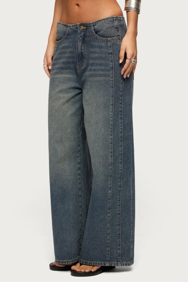 Edikted Elia No Waistband Low Rise Baggy Jeans #2