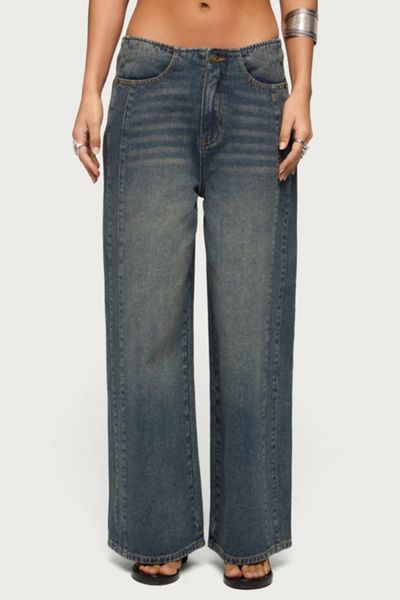 Edikted Elia No Waistband Low Rise Baggy Jeans