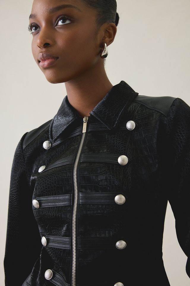I.AM.GIA. Idalia Slim Button Detail Military Jacket #3