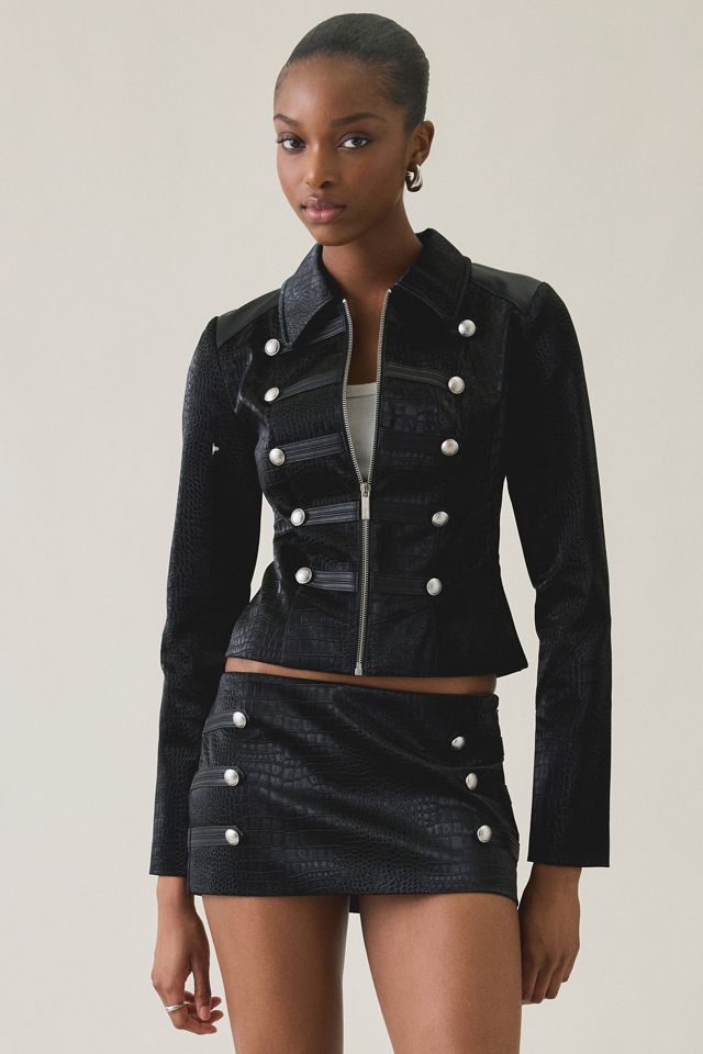 I.AM.GIA. Idalia Slim Button Detail Military Jacket #4
