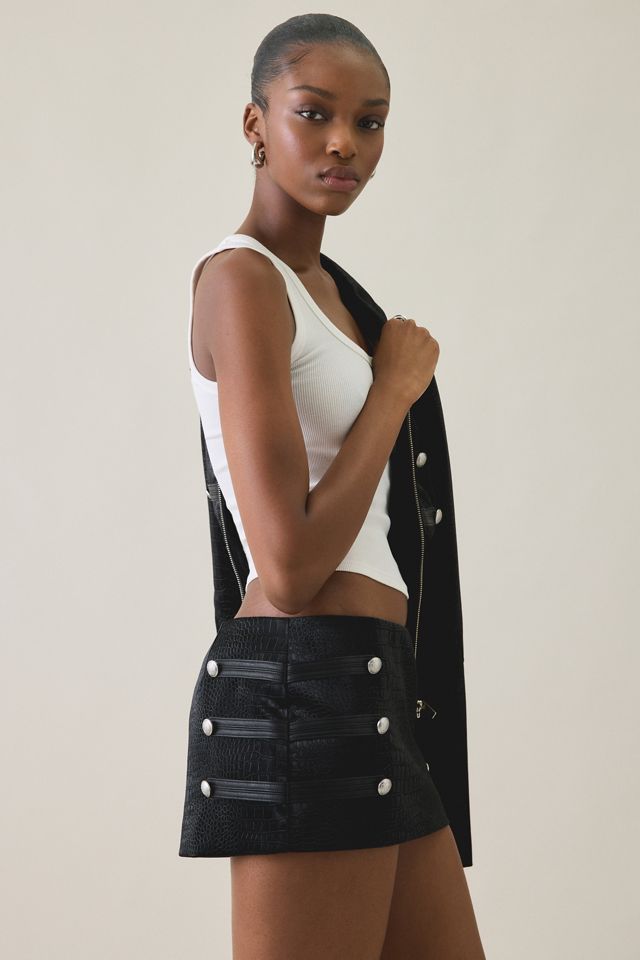 I.AM.GIA. Idalia Military Button Detail Mini Skirt #1