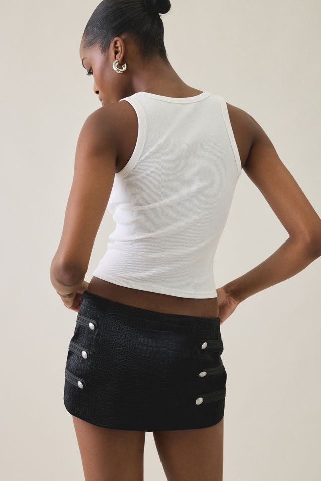 I.AM.GIA. Idalia Military Button Detail Mini Skirt #3