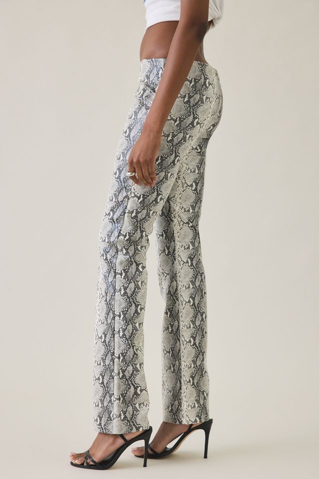I.AM.GIA. Hendrix 2.0 Snakeskin Faux Leather Low-Rise Pants #3