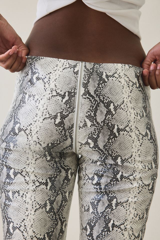 I.AM.GIA. Hendrix 2.0 Snakeskin Faux Leather Low-Rise Pants #5