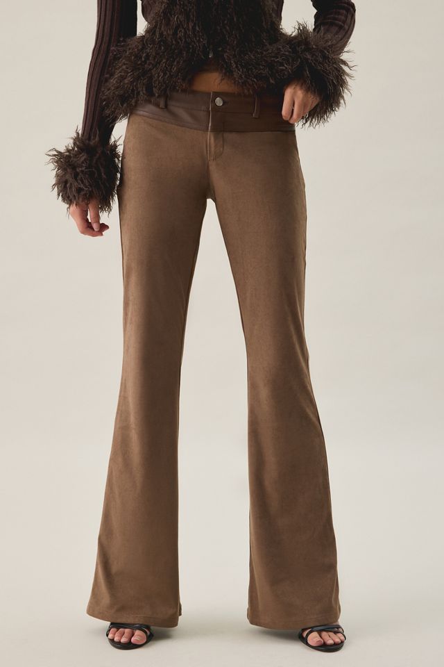 I.AM.GIA. Viviane Faux Suede Low-Rise Flare Pants #2