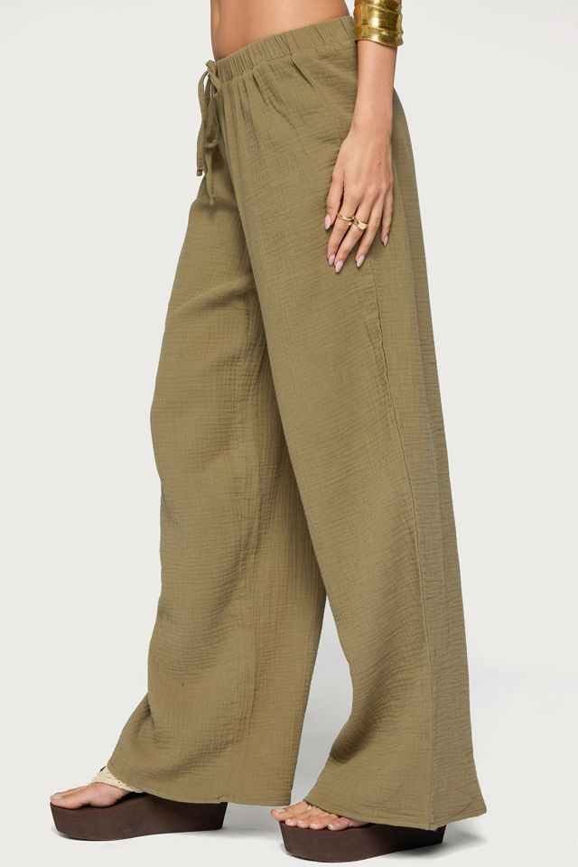 Edikted Viktoria Wide Leg Gauze Pants #2