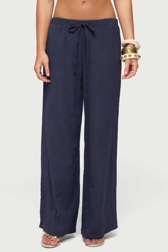 Edikted Viktoria Wide Leg Gauze Pants #1