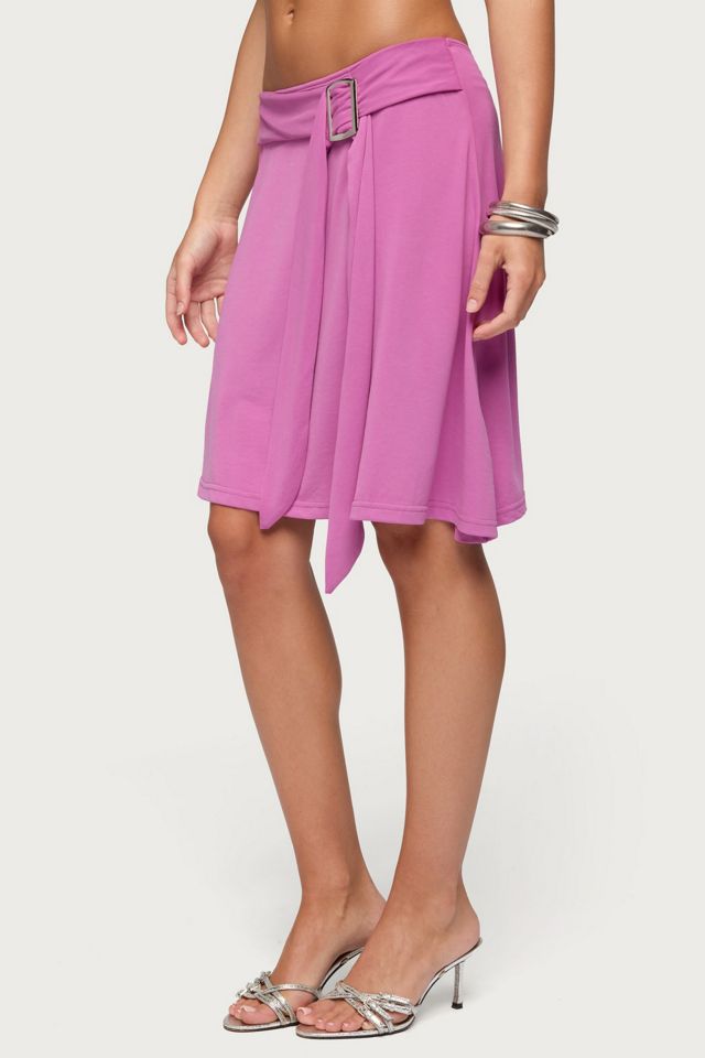 Edikted Fiori Buckle Asymmetric Midi Skirt #2