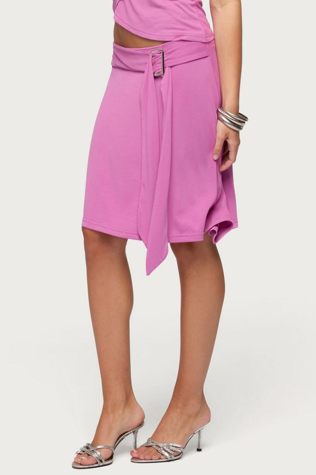 Edikted Fiori Buckle Asymmetric Midi Skirt #3