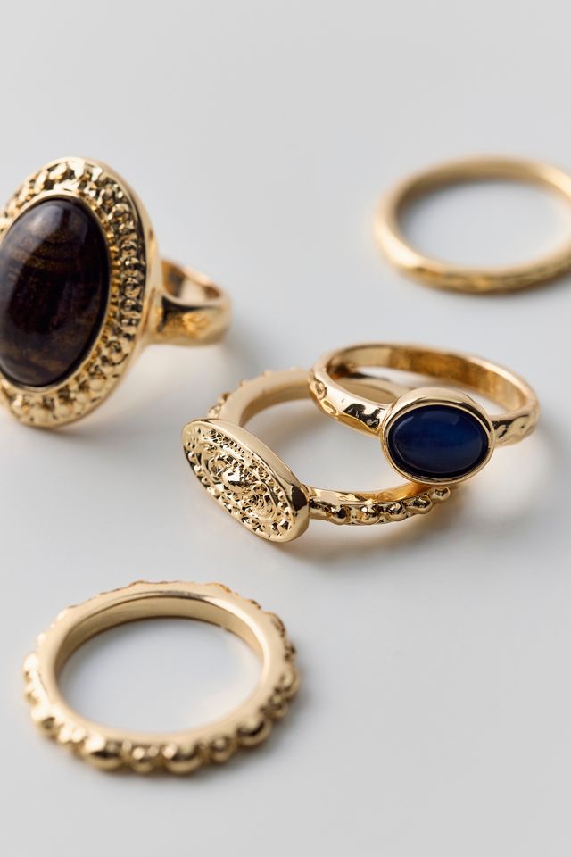 Tiger's Eye Mix  Match Rings Set #1