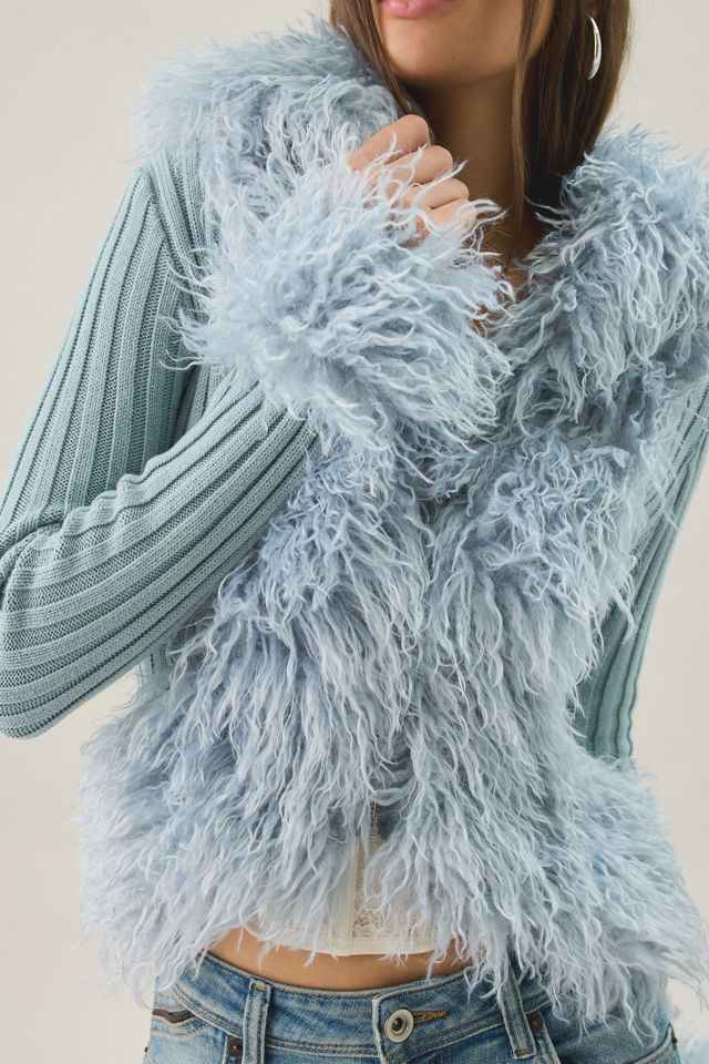 I.AM.GIA. Cressida Faux Fur Trim Zip-Up Sweater Jacket #2