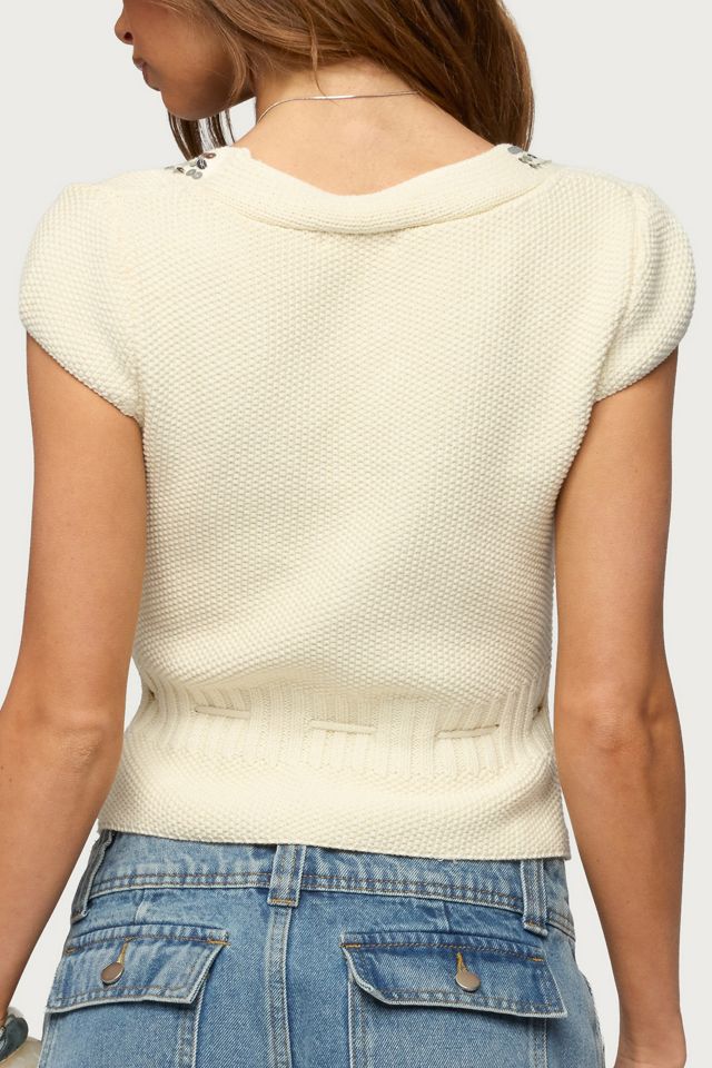 Edikted Cate Sequin Knit Top #4