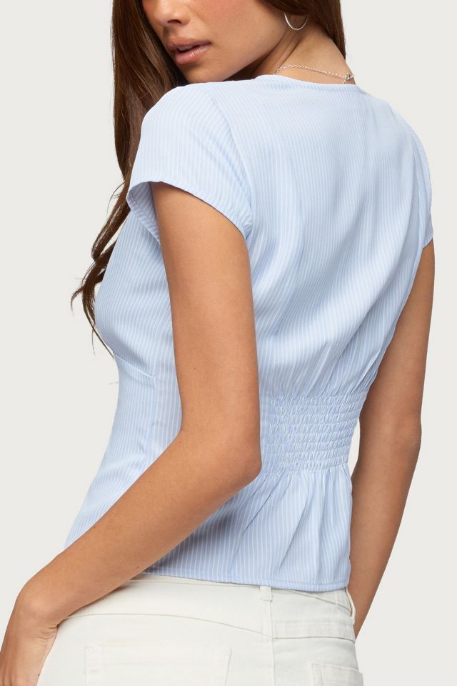 Edikted Yulena Hook & Eye Striped Top #4