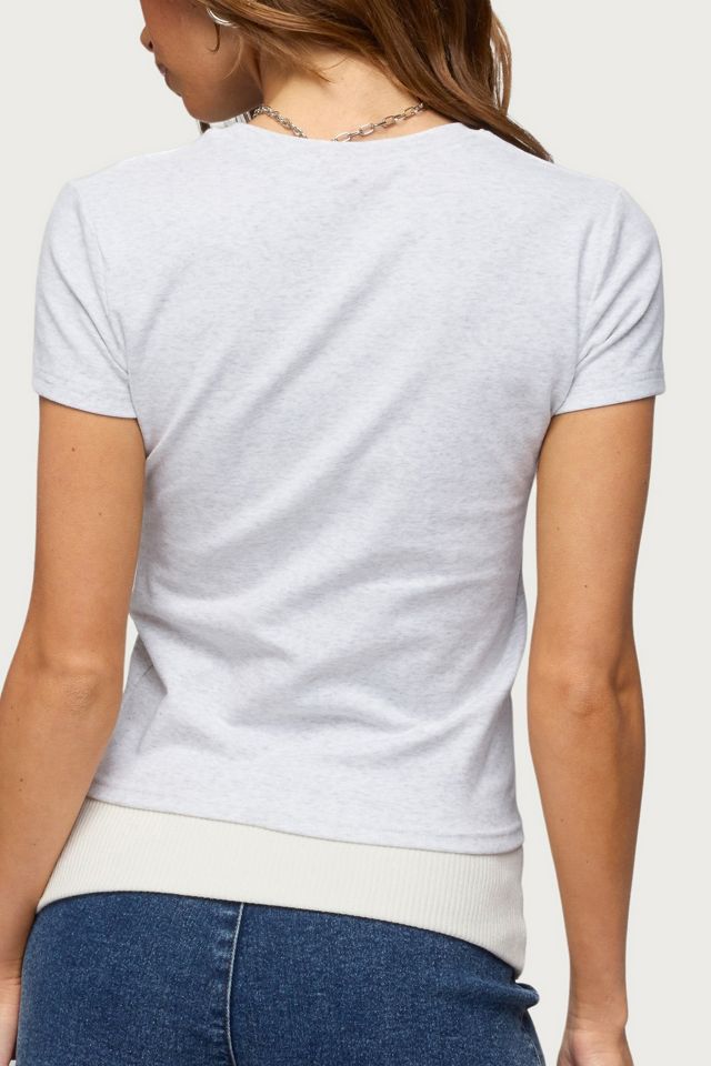 Edikted UK Girl Rhinestone T Shirt #4