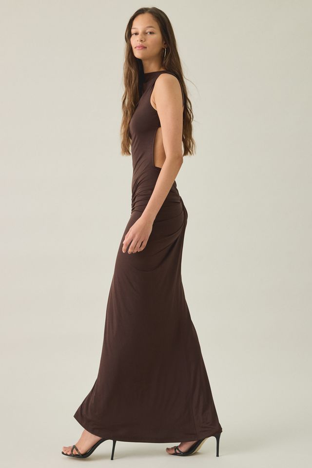 I.AM.GIA Eliana Asymmetric Cap Sleeve High Neck Maxi Dress #3