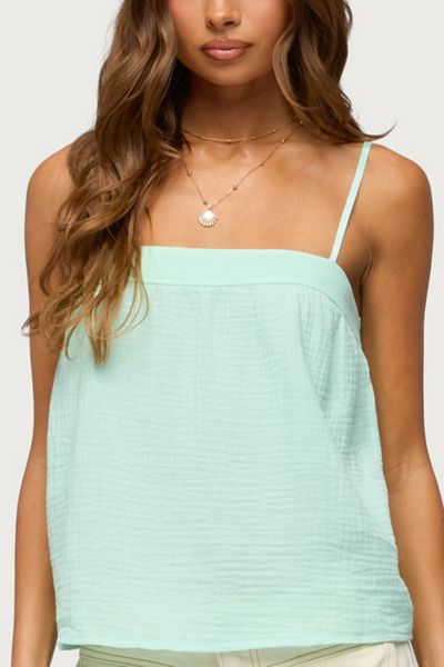 Edikted Sapphire Textured Tank Top