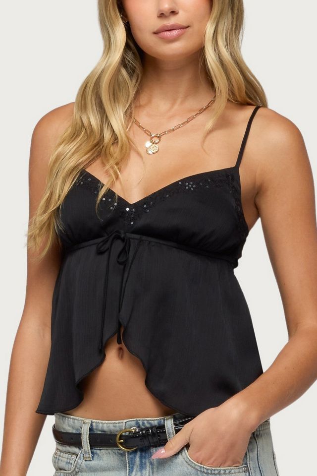 Edikted Liby Spilt Front Babydoll Top #2