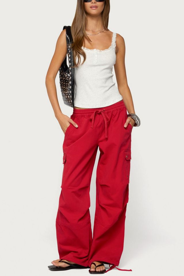 Edikted Contrast Stitched Lacey Henley Top #1