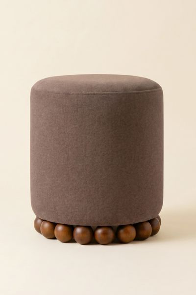 TOV Furniture Dex Vegan Mohair Upholstered Ottoman