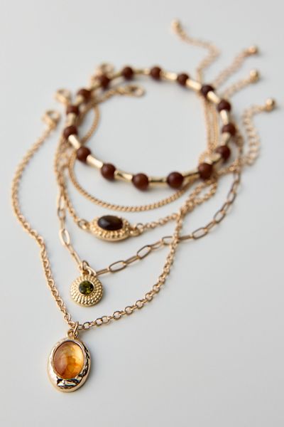 Tiger's Eye Layering Bracelets Set