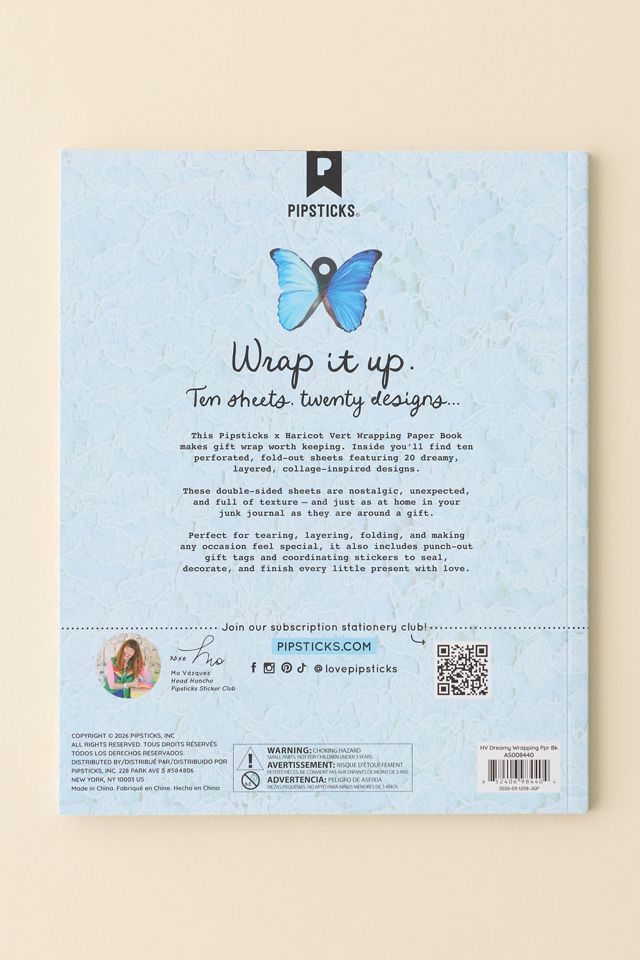 PIPSTICKS X Haricot Vert Dreamy Wrapping Paper Book #5