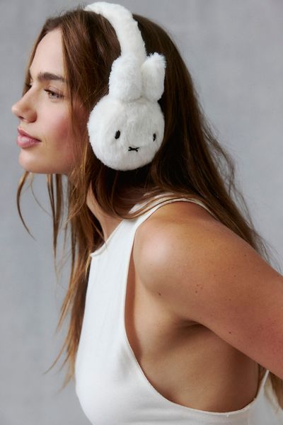 Miffy Fuzzy Embroidered Earmuffs