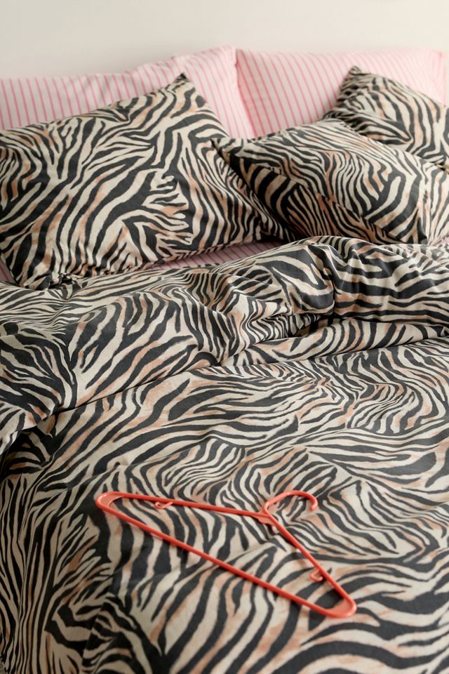 Ensemble de housse de couette imprimée à rayures de tigre #2