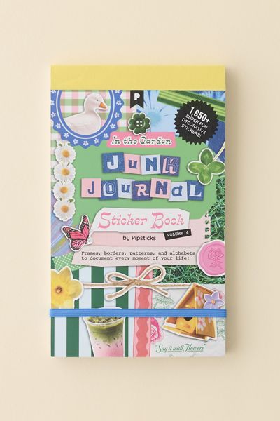 PIPSTICKS X Haricot Vert In The Garden Junk Journal Sticker Book