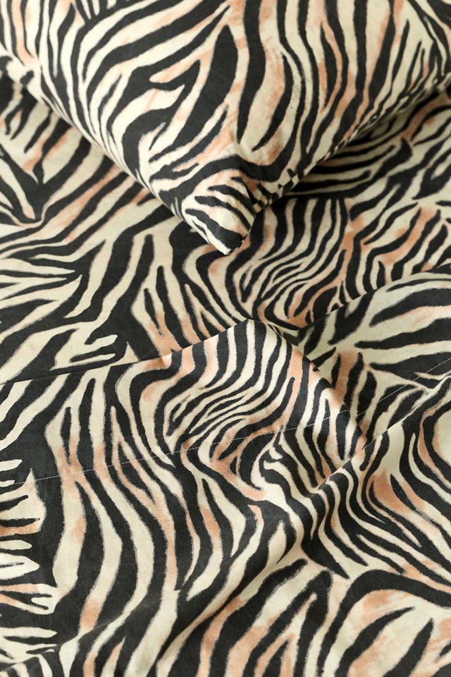 Ensemble de draps imprimé à rayures tigre #1