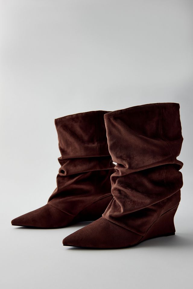Azalea Wang Alissa Slouch Wedge Booties #2