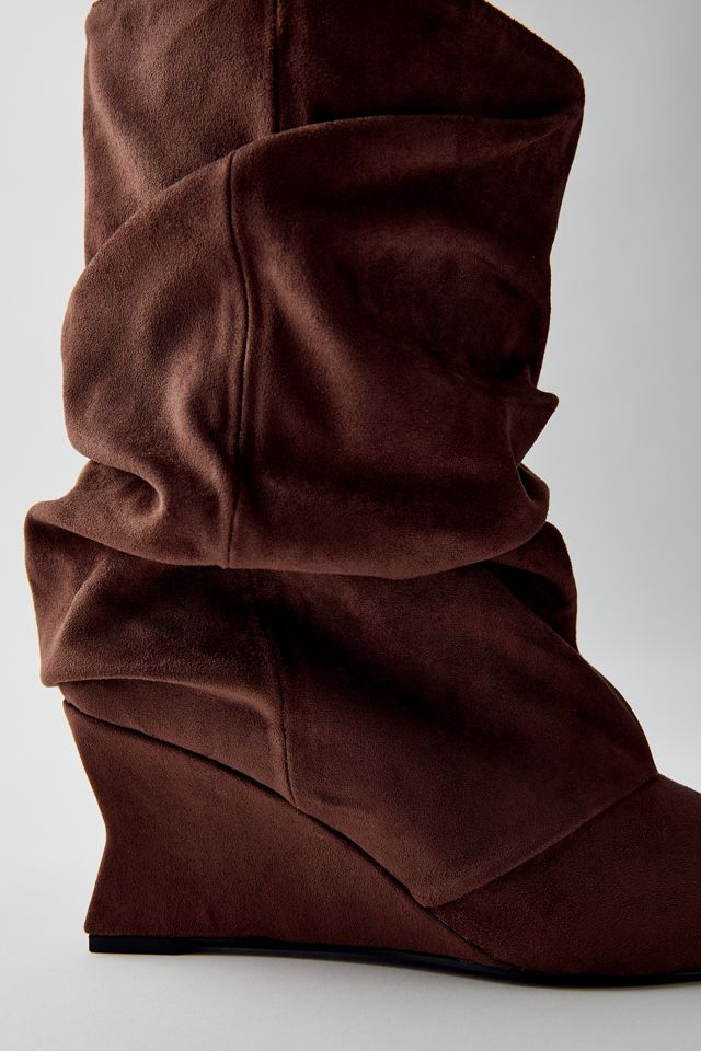 Azalea Wang Alissa Slouch Wedge Booties #4