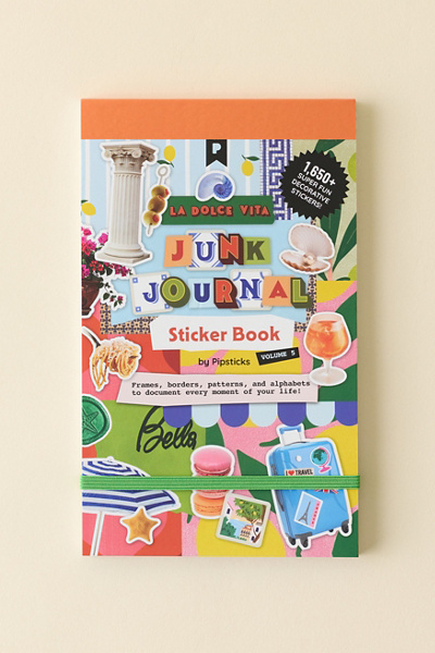 PIPSTICKS La Dolce Vita Junk Journal Sticker Book in Assorted at Urban Outfitters