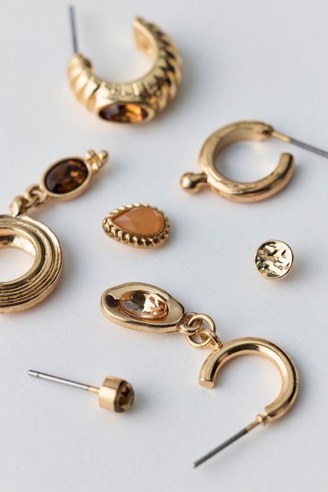 Tiger's Eye Multi Earrings Set #2