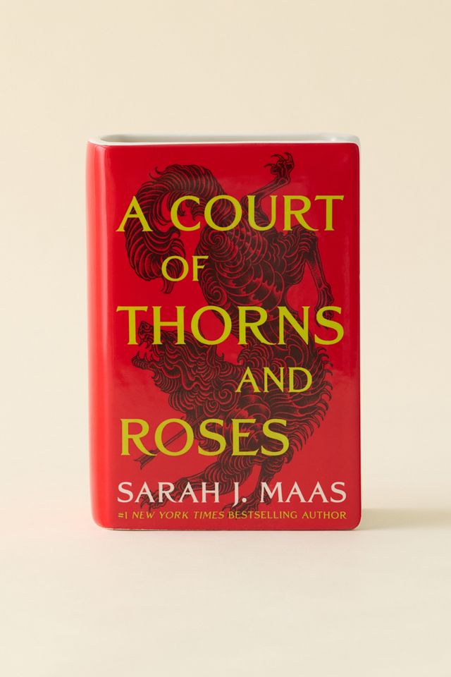 Sarah J. Maas A Court Of Thorns And Roses Ceramic Book Vase #1