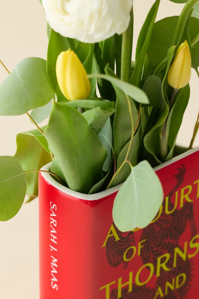 Sarah J. Maas A Court Of Thorns And Roses Ceramic Book Vase #3