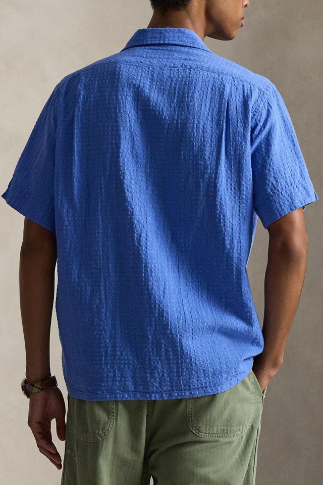 Polo Ralph Lauren Andy Seersucker Linen Camp Shirt #1