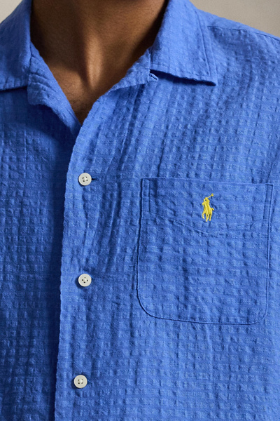 Polo Ralph Lauren Andy Seersucker Linen Camp Shirt