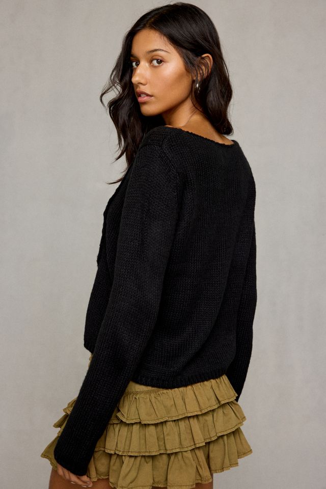 BDG Lorelai Asymmetric Flyaway Cardigan #3