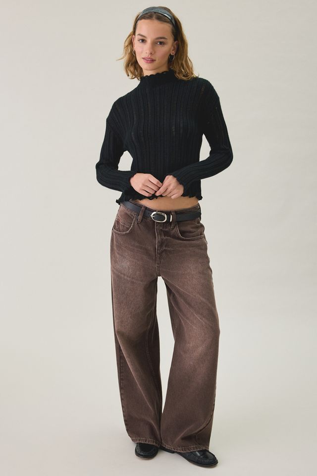 Kimchi Blue Phoebe Ribbed Mock Neck Sweater #1